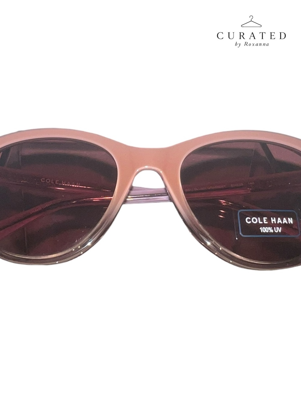 Cole Haan Women's Blush Gradient Sunglasses | 100% UV | New |CH Hard Case